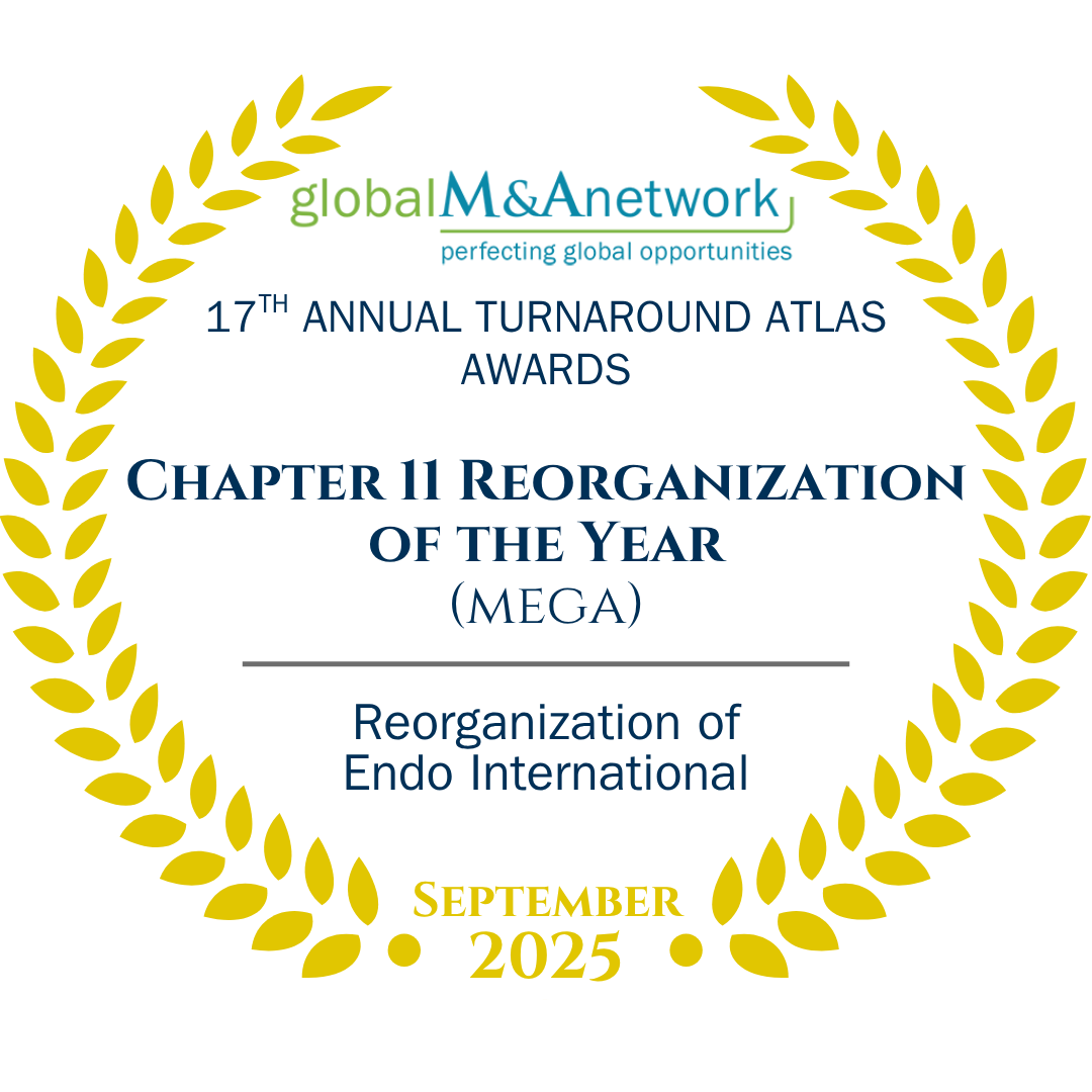 2025 Global M&A Network Chapter 11 Reorg mega - Endo International