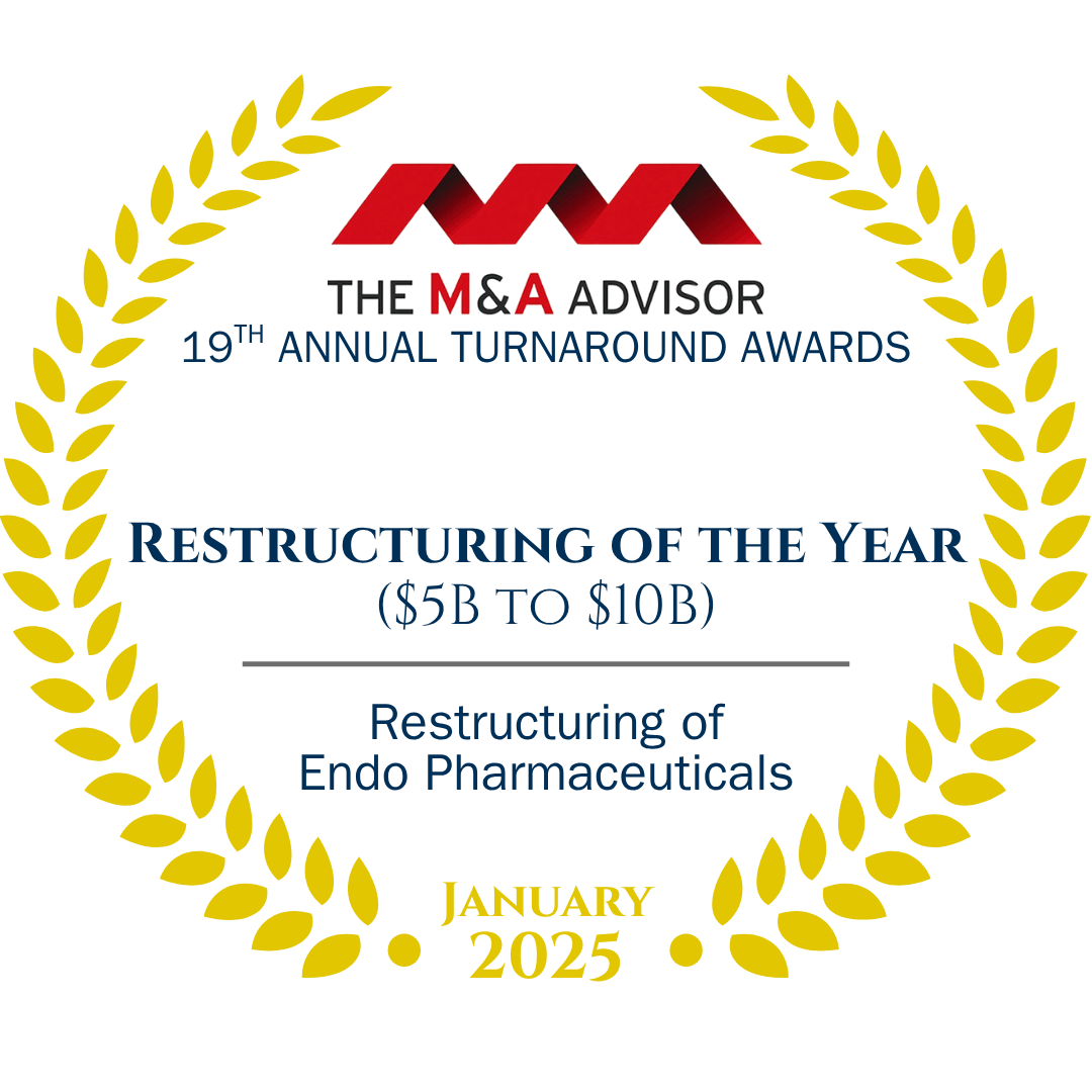 2025 M&A Advisor Restructuring $5B to $10B - Endo Pharmaceuticals